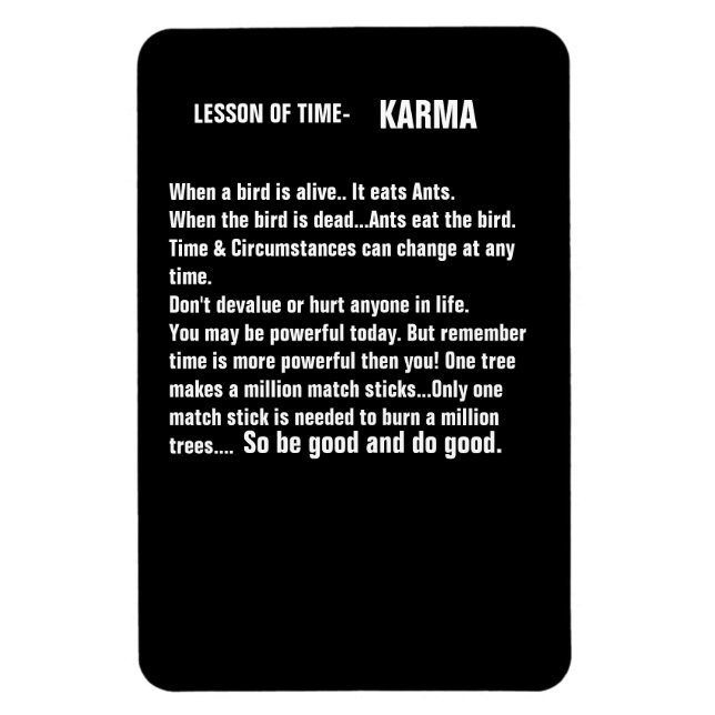 Time & Karma refrigerator magnets (Vertical)