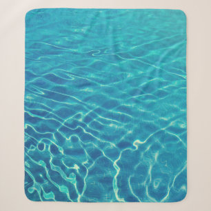 Time lapse photography of blue body of water sherpa blanket