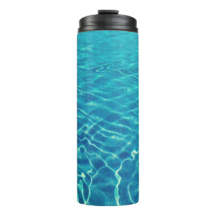 Time lapse photography of blue body of water thermal tumbler