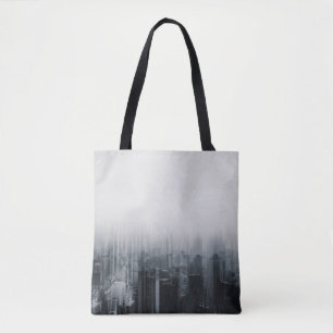 TIME LAPSE PHOTOGRAPHY OF CITY BUILDING TOTE BAG
