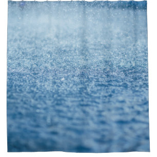 Time-lapse photography of rain shower curtain