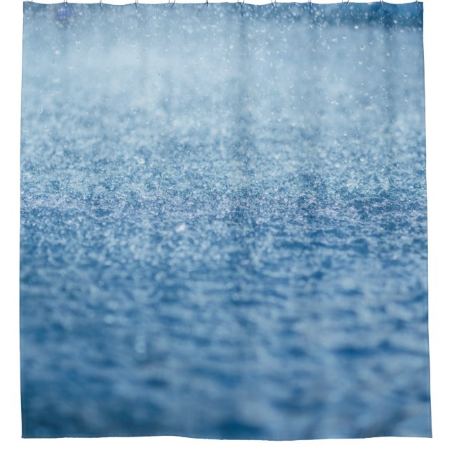 Time-lapse photography of rain shower curtain (Front)