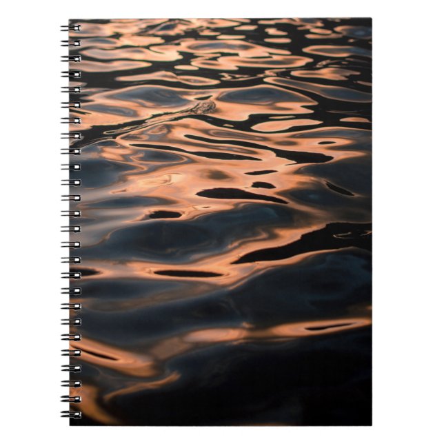 Time lapse photography of rippling water notebook (Front)