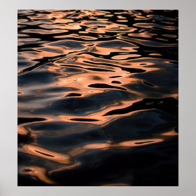 Time lapse photography of rippling water poster (Front)
