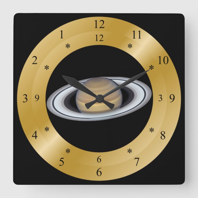 Time Machine Clock ~ Beautiful Saturn ~ (Front)