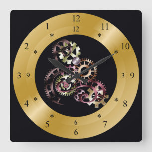 Time Machine Clock ~ Steampunk ~ Gears ~