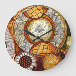 Time Machine Round Acrylic Clock