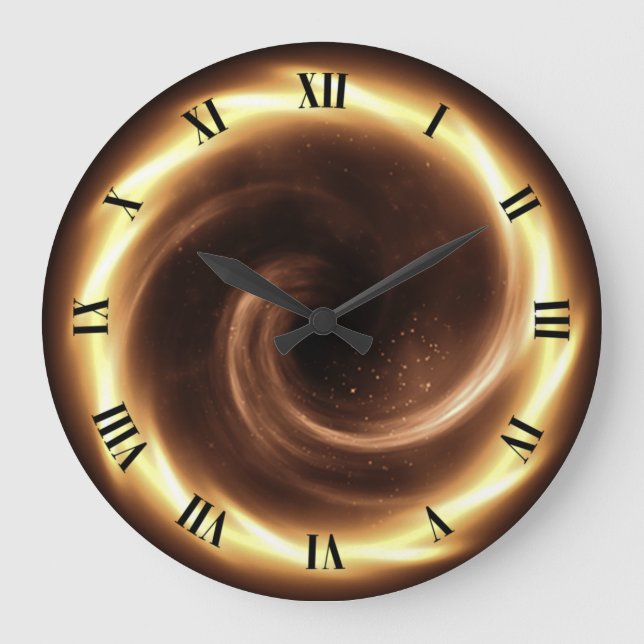 Time Machine ~ Spiral Fire Vortex ~ Time Portal ~  Large Clock (Front)