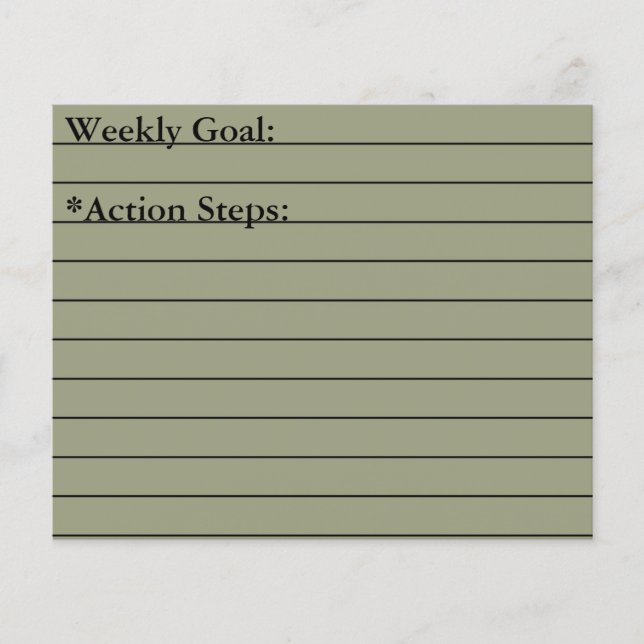 Time Management & Goal Setting Flashcards (Front)