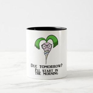 Time Management Turnip (mug) Two-Tone Coffee Mug