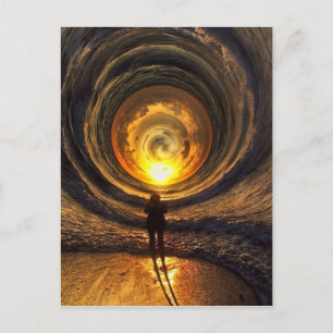 Time Moves In Waves Postcards