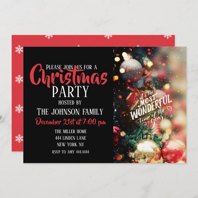 Time of the year invitation (Front/Back)