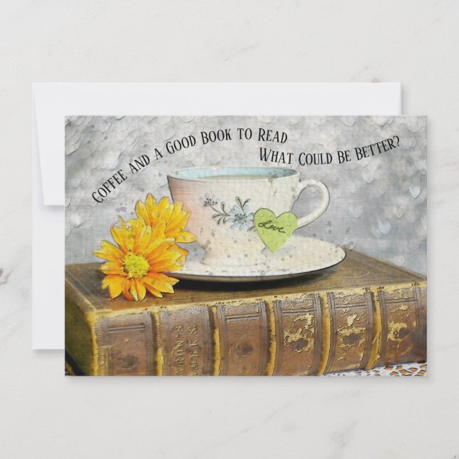 Time Off Vacation Coffee and a Good Book to Read (Front)