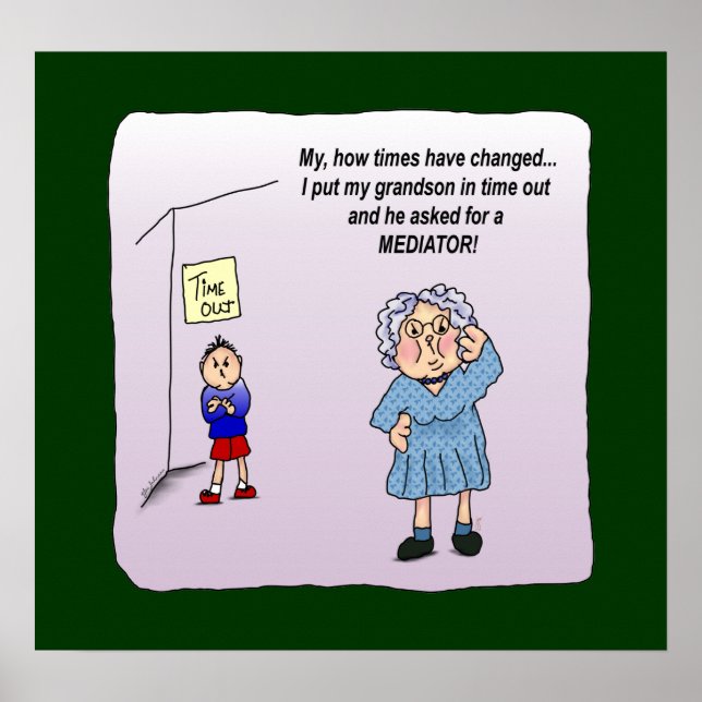 Time Out Funny Maw Poster Print (Front)