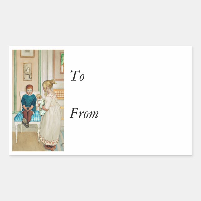 Time Out in the Corner Rectangular Sticker (Front)