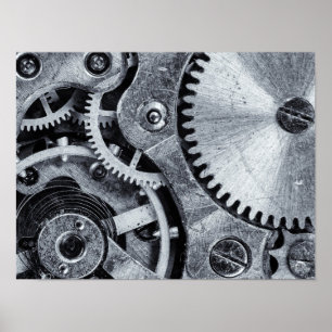 Time Piece Mechanics Poster