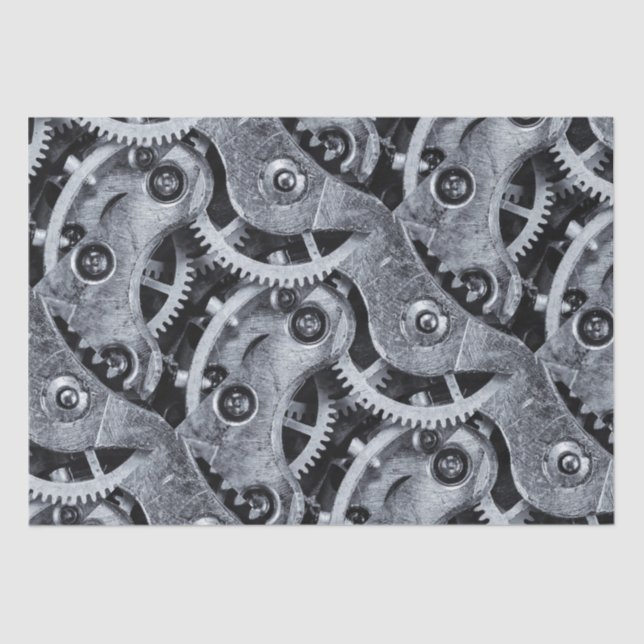 Time Piece Mechanics Tissue Paper (Front)