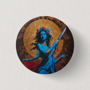 Time’s Gentle Mother Kali 3 Cm Round Badge