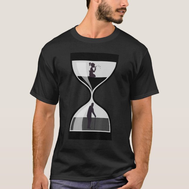 Time Sand Hourglass Hour Glass 4 T-Shirt (Front)