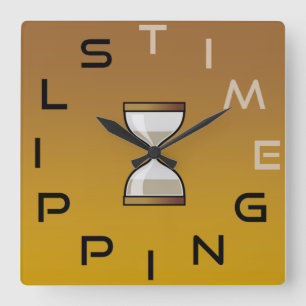 Time Slipping Hourglass Clock