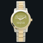 Time Spent Together GPS Coordinates Personalised Watch<br><div class="desc">GPS coordinates personalised watch from Ricaso - change text to suit your needs. You can find your personalised GPS coordinates by searching online, if possible it is best to copy and paste the result. A perfect way to mark your time spent together and a reminder of where it all began....</div>