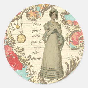 Time Spent With You Classic Round Sticker