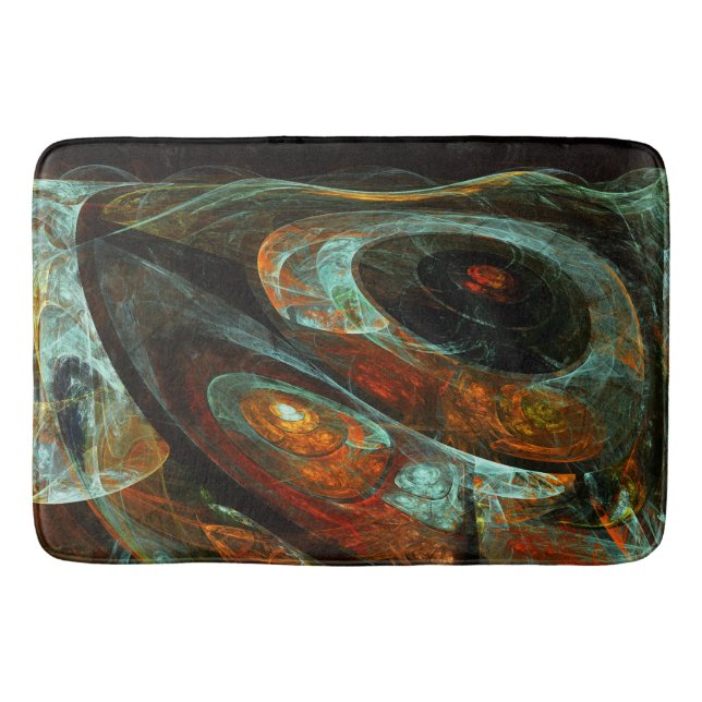 Time Split Abstract Art Bath Mat (Front)