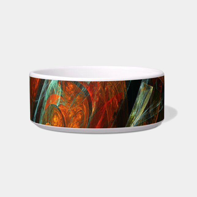 Time Split Abstract Art Bowl (Front)
