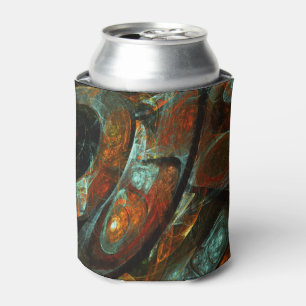 Time Split Abstract Art Can Cooler