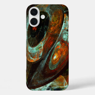 Time Split Abstract Art iPhone 16 Plus Case