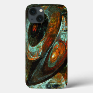 Time Split Abstract Art iPhone 13 Case