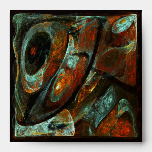 Time Split Abstract Art Envelope
