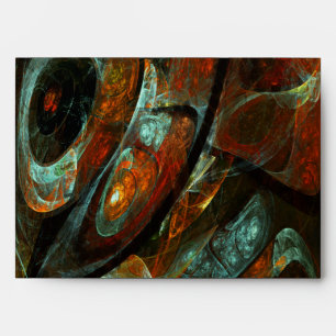 Time Split Abstract Art Envelope