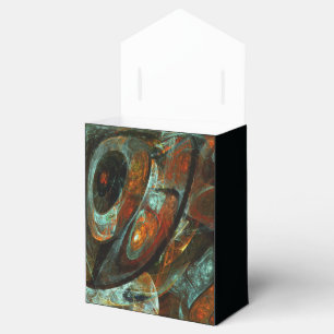 Time Split Abstract Art Favour Box