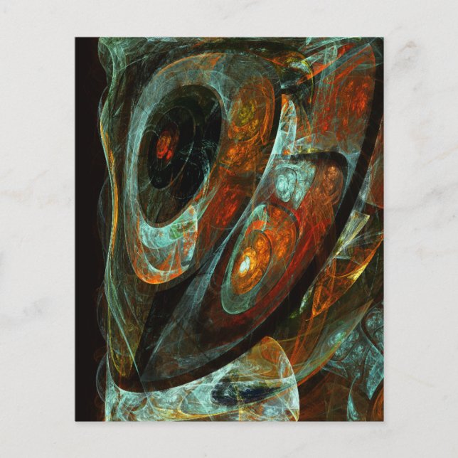 Time Split Abstract Art Flyer (Front)