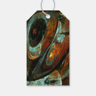 Time Split Abstract Art Gift Tags