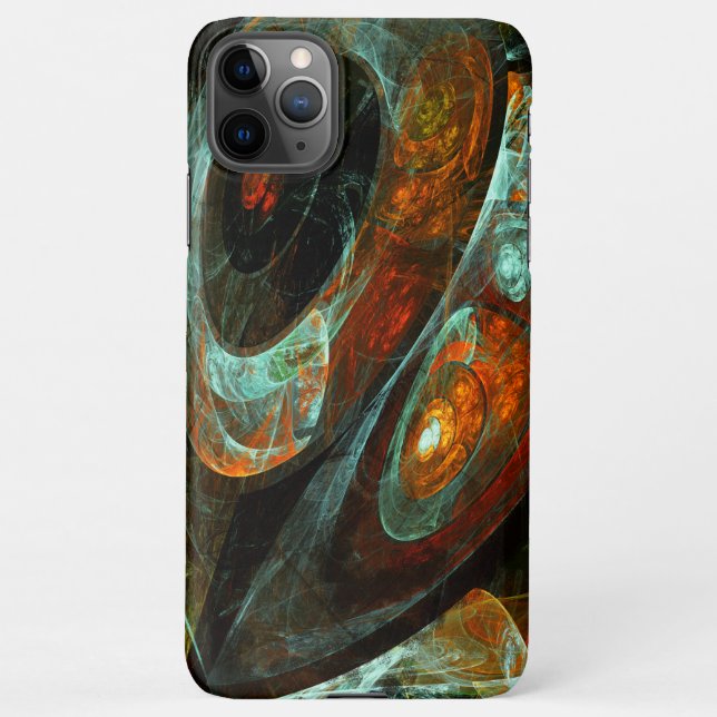 Time Split Abstract Art iPhone Case (Back)