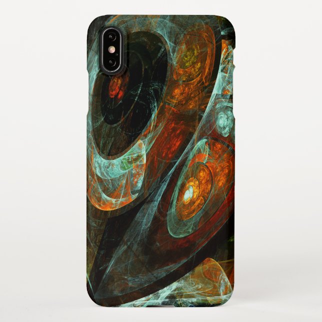 Time Split Abstract Art iPhone Case (Back)