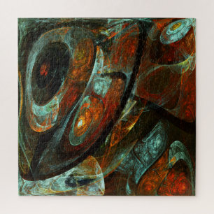 Time Split Abstract Art Jigsaw Puzzle