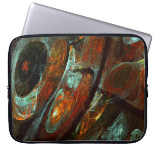 Time Split Abstract Art Laptop Sleeve