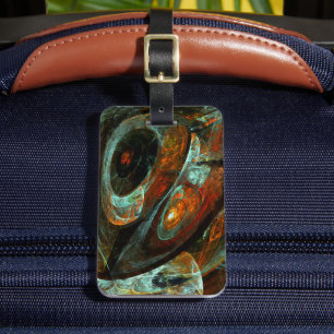 Time Split Abstract Art Luggage Tag