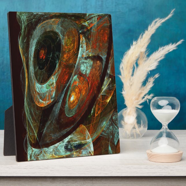 Time Split Abstract Art Plaque (Side)