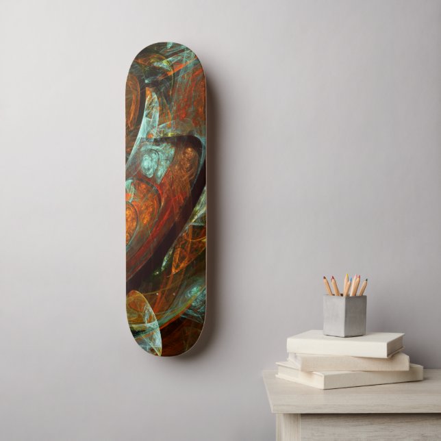 Time Split Abstract Art Skateboard (Wall Art)