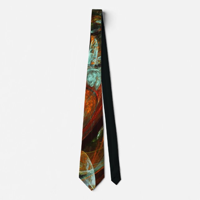 Time Split Abstract Art Tie (Front)