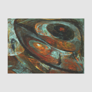 Time Split Abstract Art Tissue Paper
