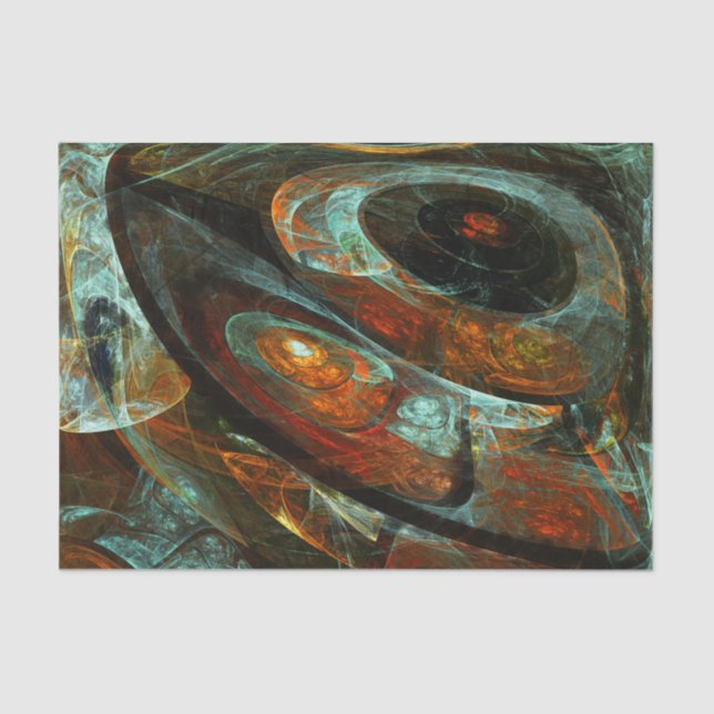 Time Split Abstract Art Tissue Paper (Front)