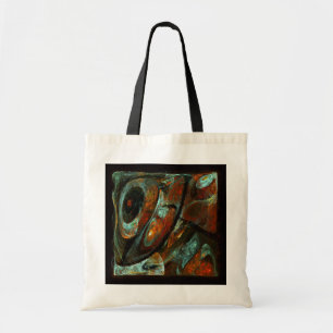 Time Split Abstract Art Tote Bag