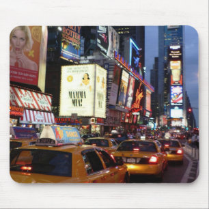 Time Square Taxis Mouse Pad