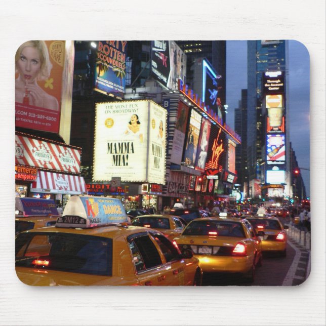 Time Square Taxis Mouse Pad (Front)