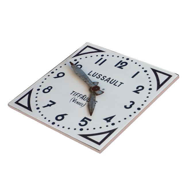 Time Stands Still. Ceramic Tile (Side)